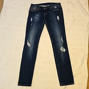 Vigoss Dark Wash Distressed Jeans‎